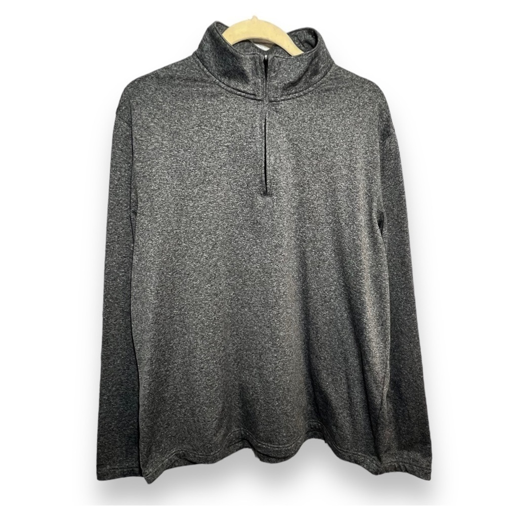 APT. 9 Men’s 1/4 Zip Fleece Lined Pullover Gray Size Large